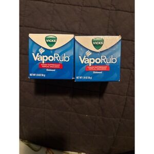Vicks VapoRub Cough Suppressant Topical Analgesic Ointment 2 Pack